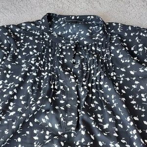 J.crew long sleeved floral blouse